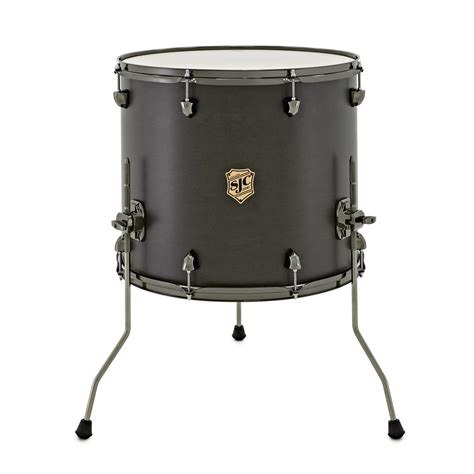 OFF SJC Drums Navigator Floor Tom 18x16'' Ghost Black, Black Nick. HW ...