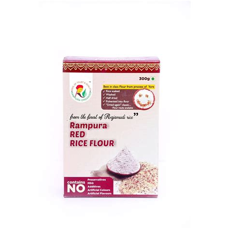 Red Rice Flour 300g - Rajamudi Variety – Rampura Organics India Pvt. Ltd.