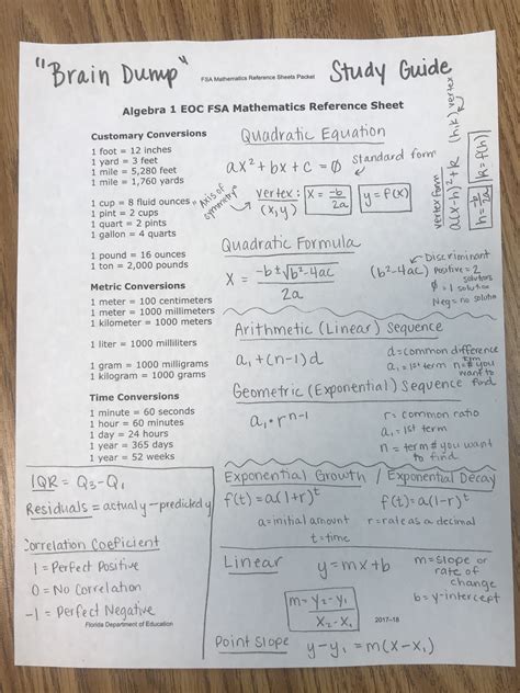 FSA & EOC Review - mrs. jones' classroom