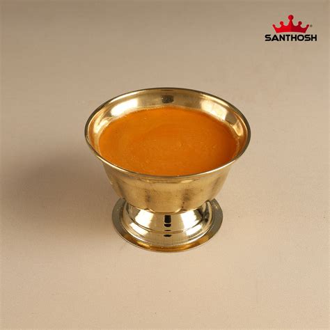 ICC Chandan Cup – 2.2 Inch Height | Brass Chandan Cup for Pooja & Temp ...