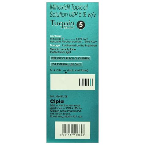 Buy Tugain 5% Topical Solution online | Uses, Side Effects, Price and ...