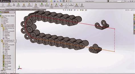 Image result for SolidWorks Chain Pattern Tutorial