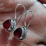 SILVESTO INDIA No Metal Stamp Gemstone Silver Plated Red Quartz ...