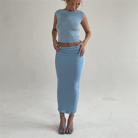 Women's Blue Skirt | Depop