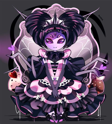 Fanart Anime Muffet Undertale - fanart 2020