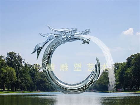 大理石月牙造型喷泉现代不锈钢雕塑su模型_小区景观_土木在线