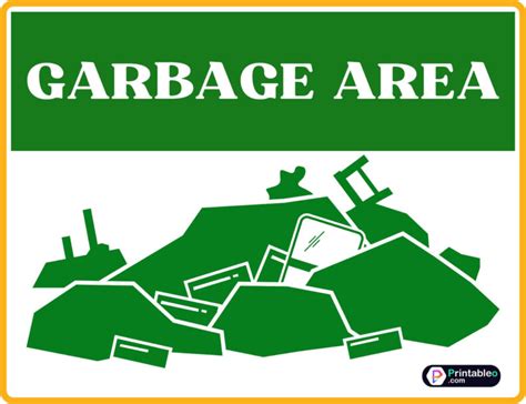 Image result for Household Garbage Sign