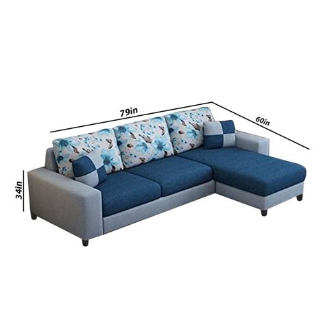 Casaliving Rolando 4 Seater RHS L Shape Sofa for Living Room with 2 Pu