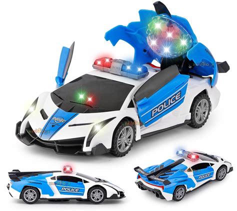 Zest 4 Toyz Police Car Toys Kids with 3D Flashing Light Siren 360 ...