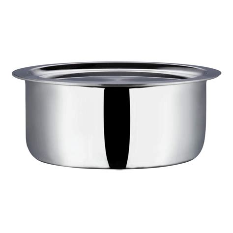Buy Vinod Stainless Steel Platinum Triply Tope With Lid, 22cm, 4.7 ...