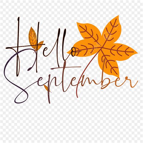 September Leaves Clip Art Free