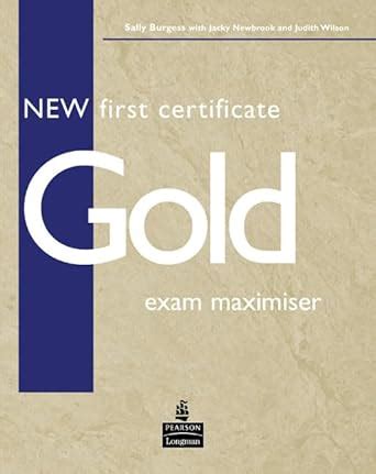 Buy New First Certificate Gold Exam Maximiser No Key Book Online at Low ...