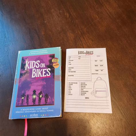 Kids on Bikes 2e Character Sheet Booklet by alexcamacho9275