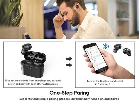 Vaku ® Wireless X1D HD-STEREO Bluetooth 5.0 Earphones with EDR + Noise ...