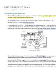 Image result for PRECEDE-PROCEED Model Example