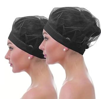 C-Cure Full Head Cover Nylon Hairnet Cap |24 inch Washable| Cloth Edge ...