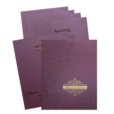 Light pink Radhika theam marriage card | King of Cards