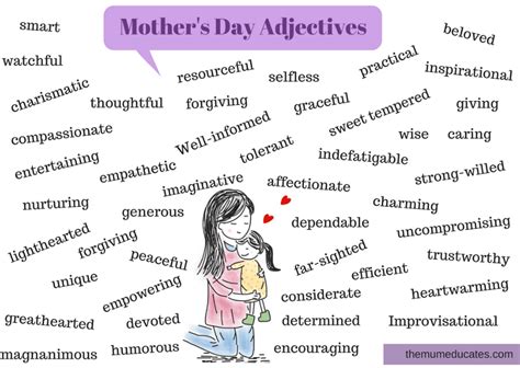 Describing Words For Your Mom - Letter Words Unleashed