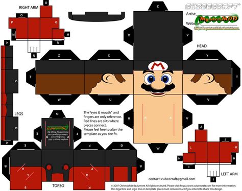 paper crafts mario