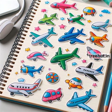 Printable Airplane Stickers and 100 Airplane Craft Activities for Kids ...