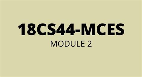 18CS44 MODULE 2 MICROCONTROLLER AND EMBEDDED SYSTEMS VTU NOTES