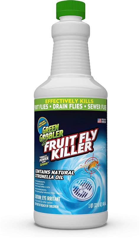Buy Green Gobbler Fruit Fly Goodbye Gel Drain Treatment | Drain Fly ...