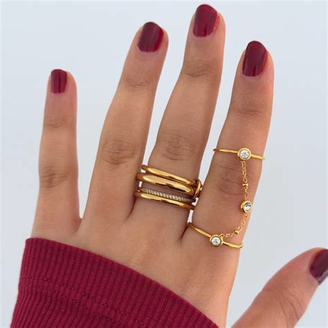 18k gold plated Rings – Sickdripzstore