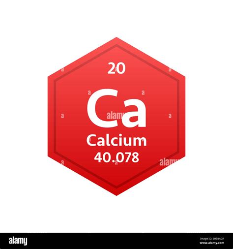 Calcium symbol. Chemical element of the periodic table. Vector stock illustration Stock Vector ...