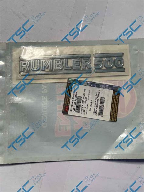 STICKER SIDE PANEL 500 RUMBLER (PS594889) – The Spares Company