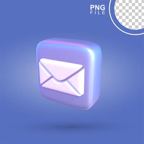 Captivating 3d email icon | Premium PSD