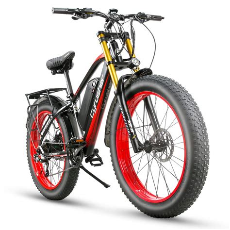 Buy Cyrusher XF900 Motorcycle Style Electric Bike 7 Speeds Tire ...