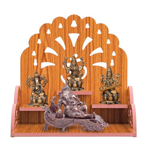 HIOLTY Wooden Om Temple for Home and Office | Handicrafted Small Temple ...