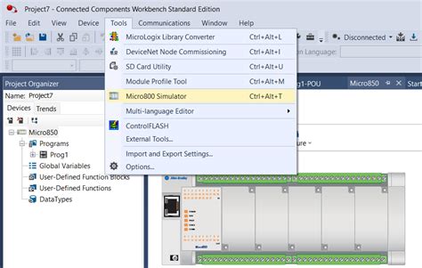 Connected Components Workbench Recipe 的图像结果