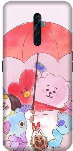 Vinsmoke Back Cover for Reno 2Z BT21, BTS, koya, RJ, Shooky, Mang ...