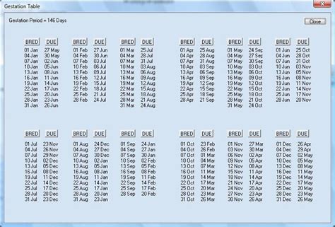 Gestation chart for sheep | Goat care, Sheep, Raising goats