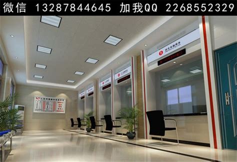 现代银行大厅3D模型待厅图片下载_红动中国