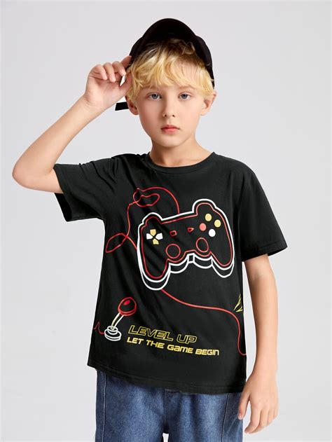 Boys Slogan & Game Console Print Tee | Kids clothes boys, Boy tees ...