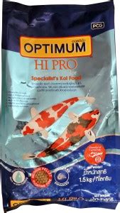 pcg Optimum Hi Pro Growth & Colour Medium Pellets 1.5 kg Dry Young ...