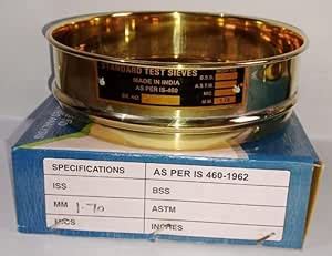 Test Sieve 8 inch (Diameter 200 mm) 1.7 MM Stainless Steel Mesh with ...