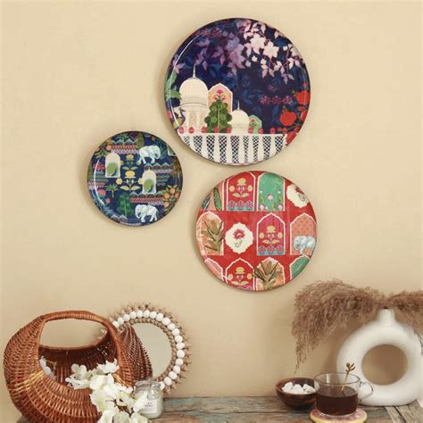 RITUALISTIC Vintage India Wall Plates- Set of 3 |Home Decor | Painting ...