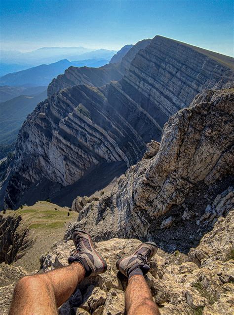 Breathtaking views of the north face of Serra del Cadí (Catalan ...
