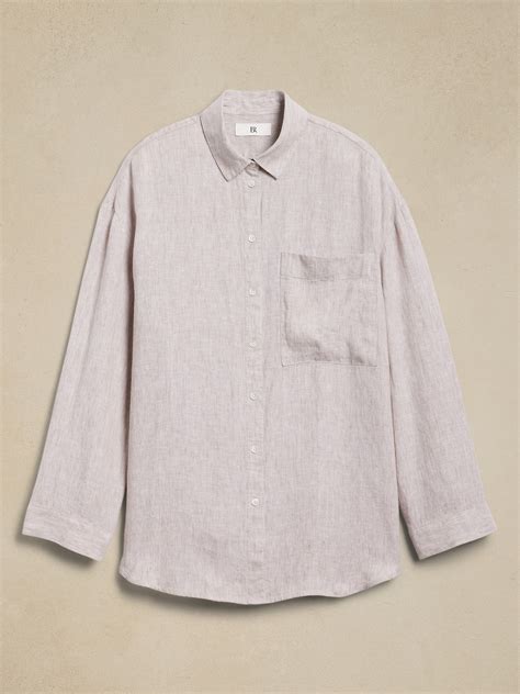 The Oversized Linen Shirt | Banana Republic