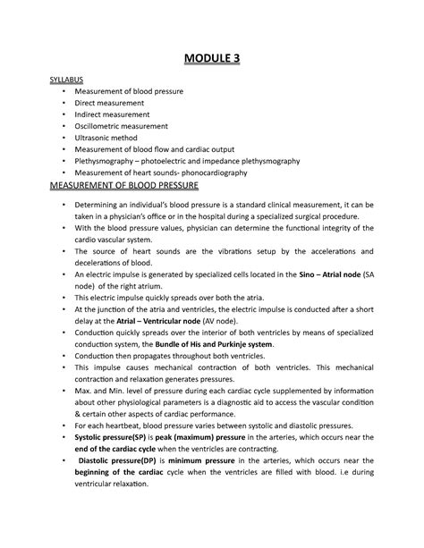 Module 3 - its a study material of biomedical and instrumentation for ...
