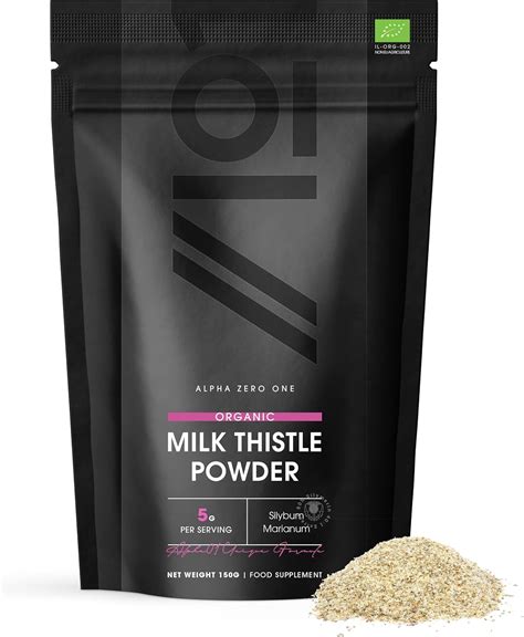 Amazon.com: ALPHA01 Organic Milk Thistle Powder 150g - Source of ...