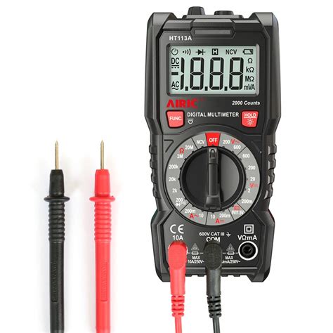 Airic Digital Multimeter 2000 Counts Multimeters Ac Dc Voltmeter ...