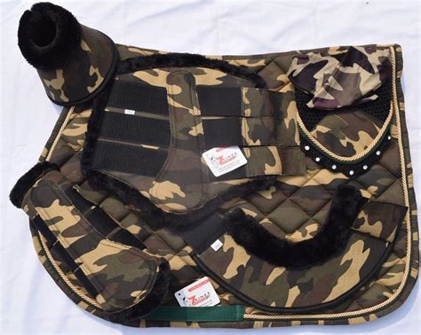 Buy Camouflage All Purpose English Saddle Pad with Matching |Brushing ...