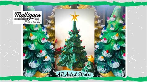 Vintage Ceramic Christmas Tree Paint Night at Mulligans, Mulligans ...