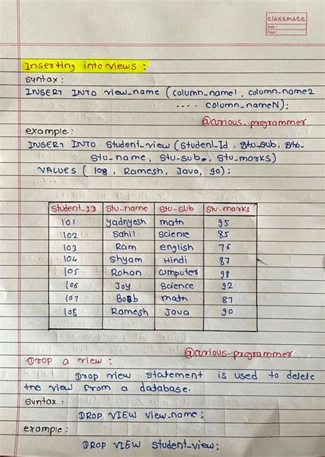 Image result for SQL Handwritten Notes PDF