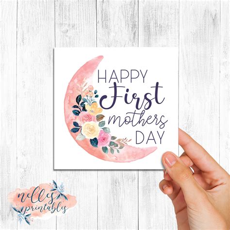 Happy First Mothers Day Card Printable Mom Card Happy Mothers Day ...