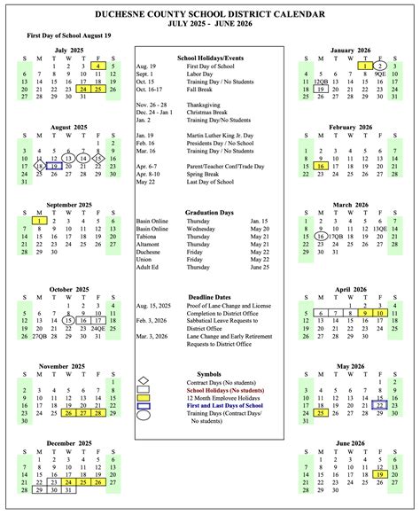 Utah Tech Academic Calendar 2025-2026 - Printable Calendar